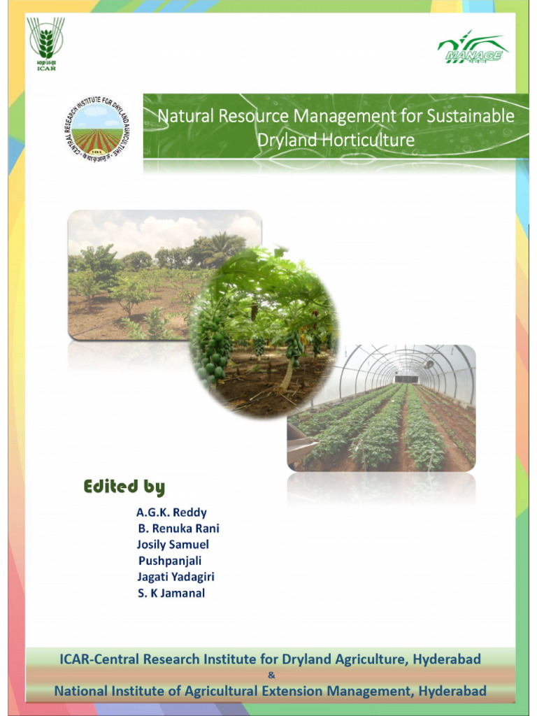Natural Resource Management For Sustainable Dryland Horticulture PDF