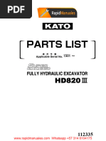 HD820-III KATO Manual de Partes 339 Páginas | PDF