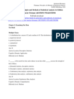 Test Bank For Principles and Methods of Statistical Analysis 1st Edition Miller Saucier Frieman 1483358593 9781483358598