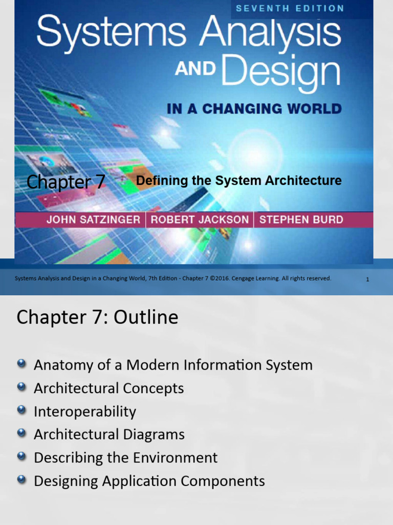 Chapter 07 - Defining The System Architecture | PDF