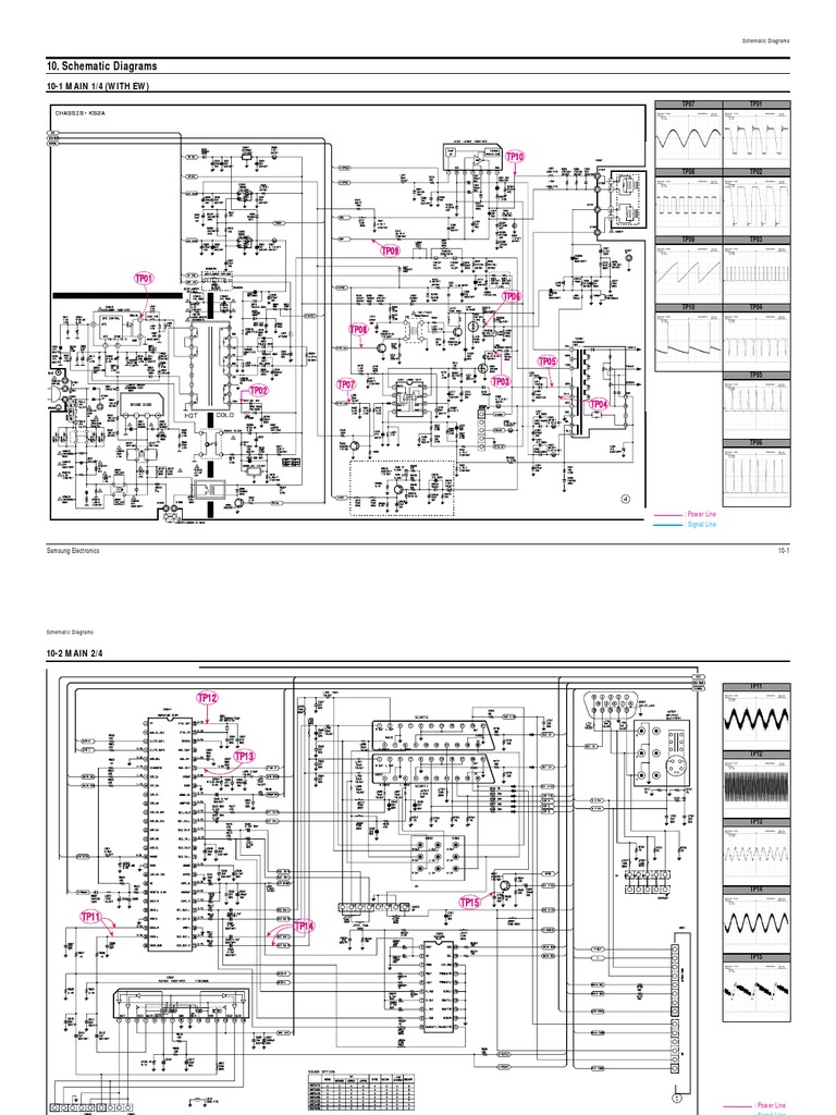 Schematic Diagrams: 10-1 MAIN 1/4 (WITH EW) | PDF | Technology ...