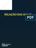 Relação Das Aulas