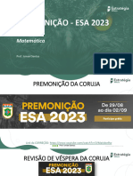 1° SIMULADO AULA PREMONIÇÃO ESA 2023 Prof Ismael Santos