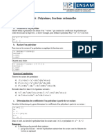 Matlab - TP6 - Polynômes, Fractions Rationnelles