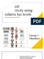 Electrical Conductivity Using Relative Lux Levels: Presented by Group 3 of 1CPE-1B