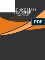 Heat and Mass Transfer Lab Reports