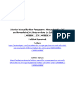 Solution Manual For New Perspectives Microsoft Office 365 and PowerPoint 2016 Intermediate 1st Edition Pinard 1305880811 9781305880818