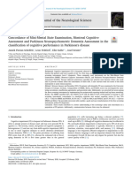 Concordance of Mini-Mental State Examination, Montreal Cognitive Assessment and Parkinson Neuropsychometric Dementia Assessment in the Classification of Cognitive Performance in Parkinson's Disease