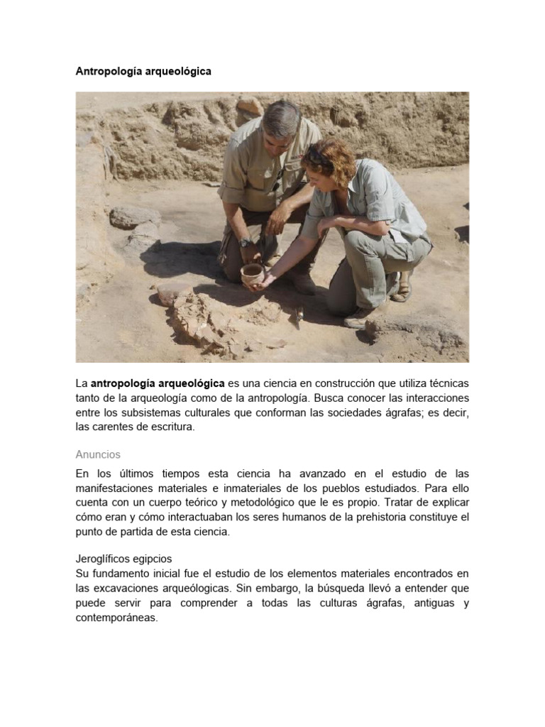 Antropologia Arqueologica PDF
