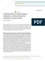 Understanding Li-Based Battery Materials Via Electrochemical Impedance Spectros