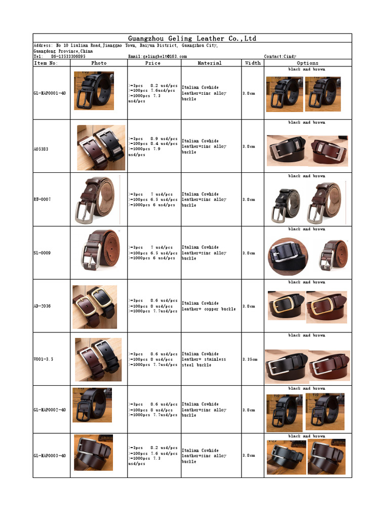 New Belts Catalogue 20230805 PDF