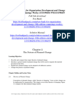 Solution Manual For Organization Development and Change 10th Edition Cummings Worley 1133190456 9781133190455