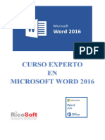 Curso Experto Word 2016