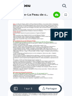 Analyse Lineaire-La Peau de Chagrin, L'Agonie - Intro La Peau de Chagrin, Publié en 1831 Par - Studocu