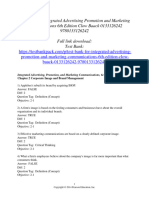 Test Bank For Integrated Advertising Promotion and Marketing Communications 6th Edition Clow Baack 0133126242 9780133126242