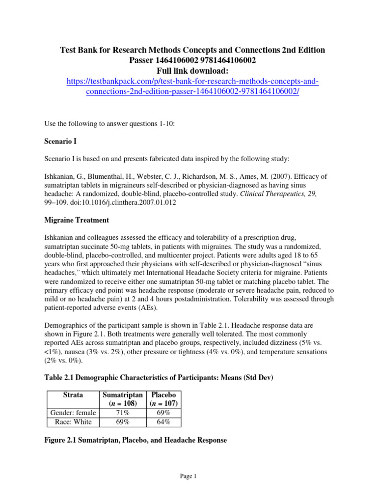 Test Bank: Research Methods 2nd Ed. | PDF | Science & Mathematics ...