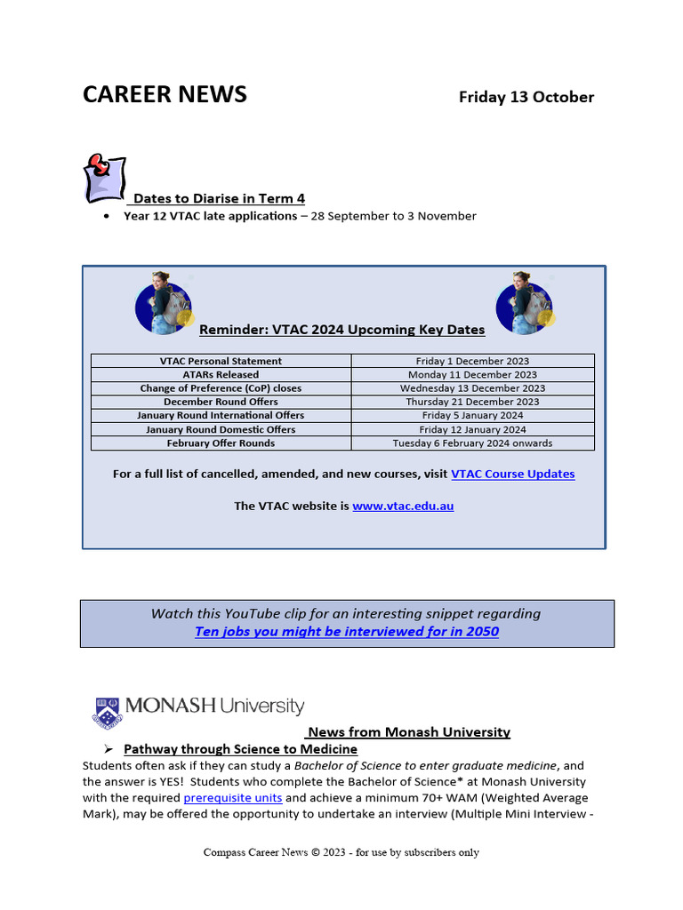 Compass Career News 13 October 2023 PDF