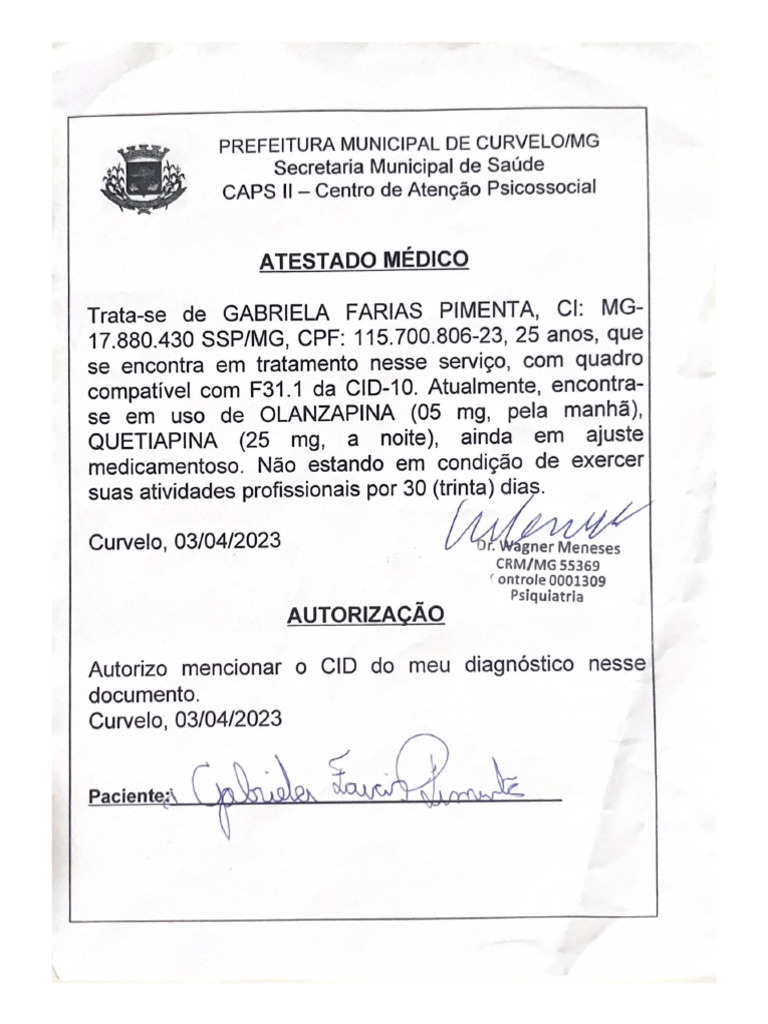 Atestados Medicos | PDF