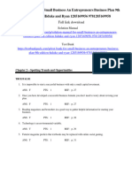 Test Bank For Small Business An Entrepreneurs Business Plan 9th Edition Hiduke and Ryan 1285169956 9781285169958 1