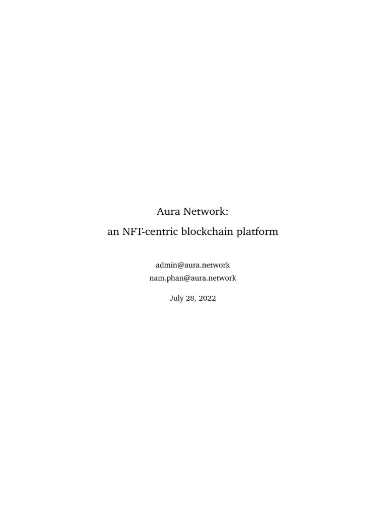 Aura Network Whitepaper | PDF