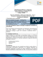 Guia de Actividades y RÃºbrica de Evaluaciã N - Fase 2 - Presenta La Soluciã N Al Problema Del Circuito Con Transistores Unipolares