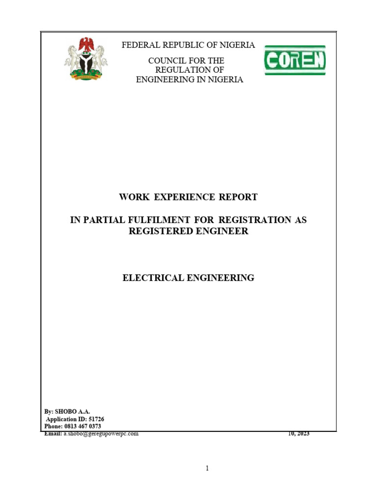 Shobo Adedamola Adewunmi Coren Report | PDF