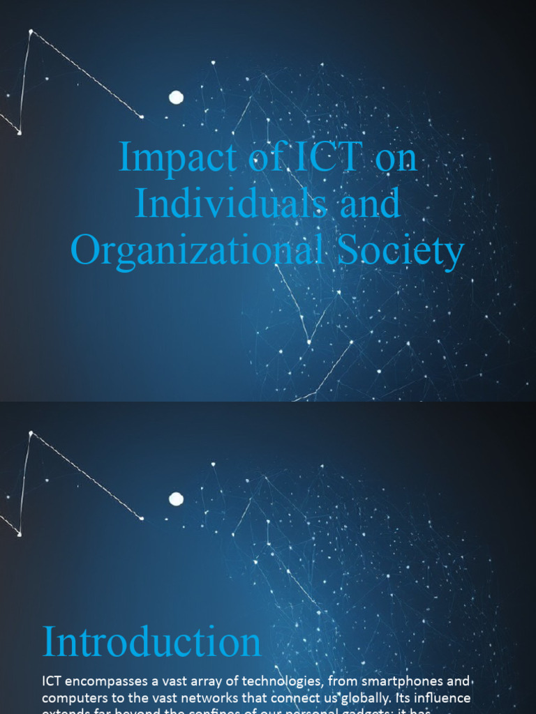 Impact of ICT on Society and Individuals | PDF | Computers | Technology ...