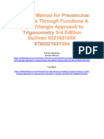 Solution Manual For Precalculus Concepts Through Functions A Right Triangle Approach To Trigonometry 3rd Edition Sullivan 032193105X 9780321931054