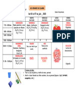 Horario de Clases Del 03 Al 07 de Julio - 2023