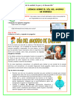 Ficha-Juev - Pl-Leemos Sobre El Día Nacional Del Ahorro de Energía - Jezabel Camargo Único Contacto-978387435