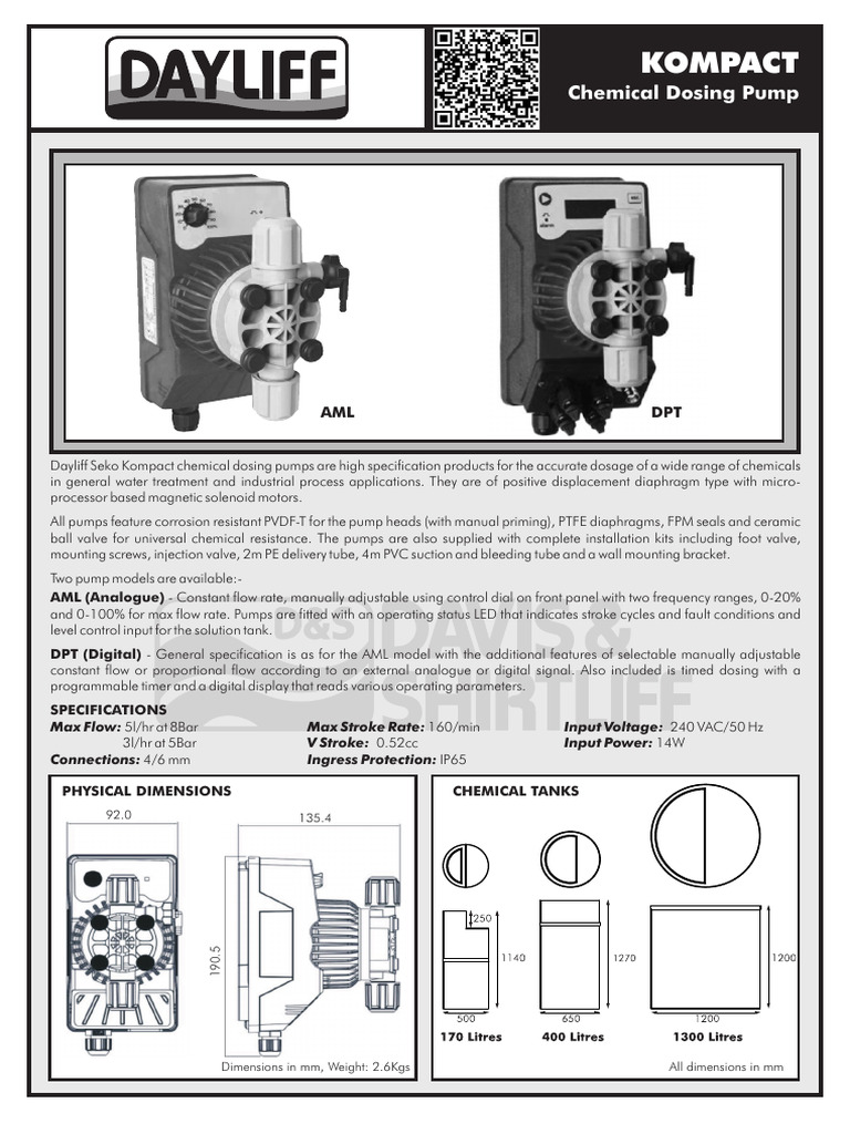 Kompact Chemical Dosing Pump PDF