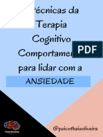 3 Técnicas Da Terapia Cognitivo Comportamental para Lidar Com A Ansiedade