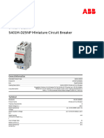S401M-D25NP Miniature Circuit Breaker