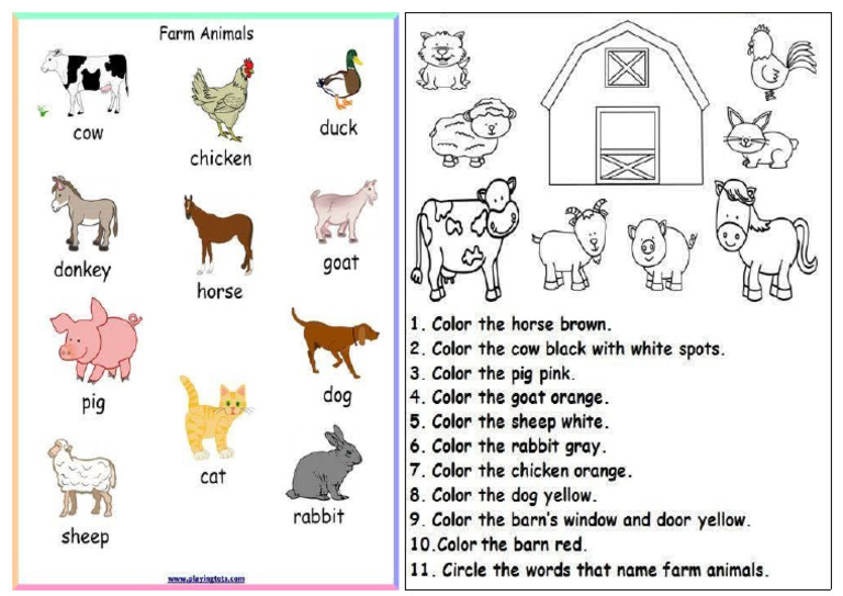The Farm Animals | PDF
