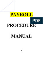 0 - Payroll Procedure Manual - For Merge - 13 June 2007