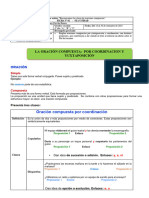 Copia 2° La Oración Compuesta Por Coordinación y Yuxtaposición