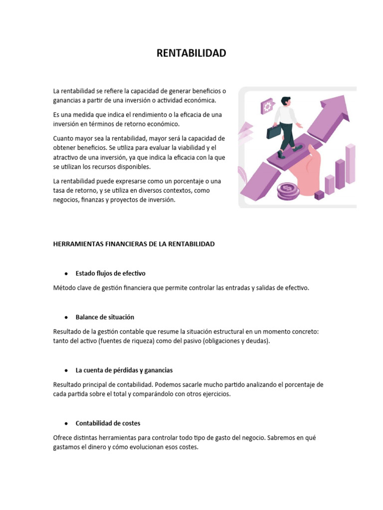 Herramientas para Evaluar Rentabilidad | PDF
