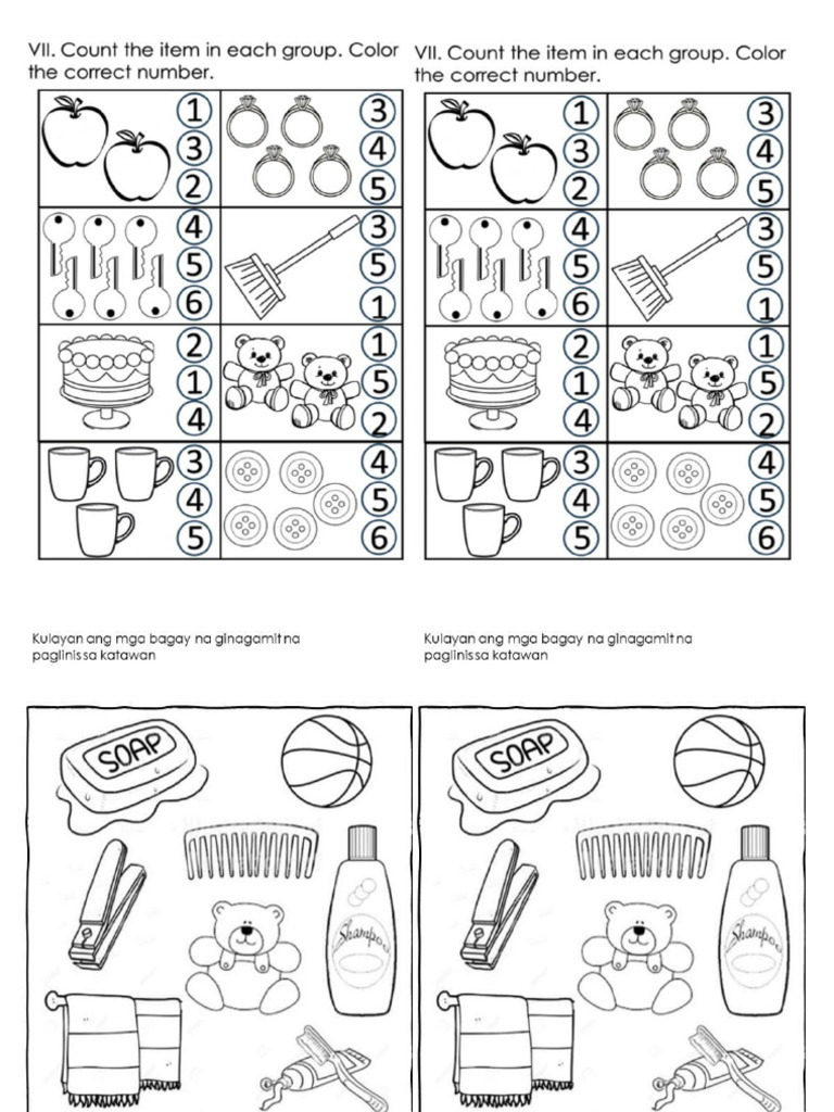Kinder work sheets pdf