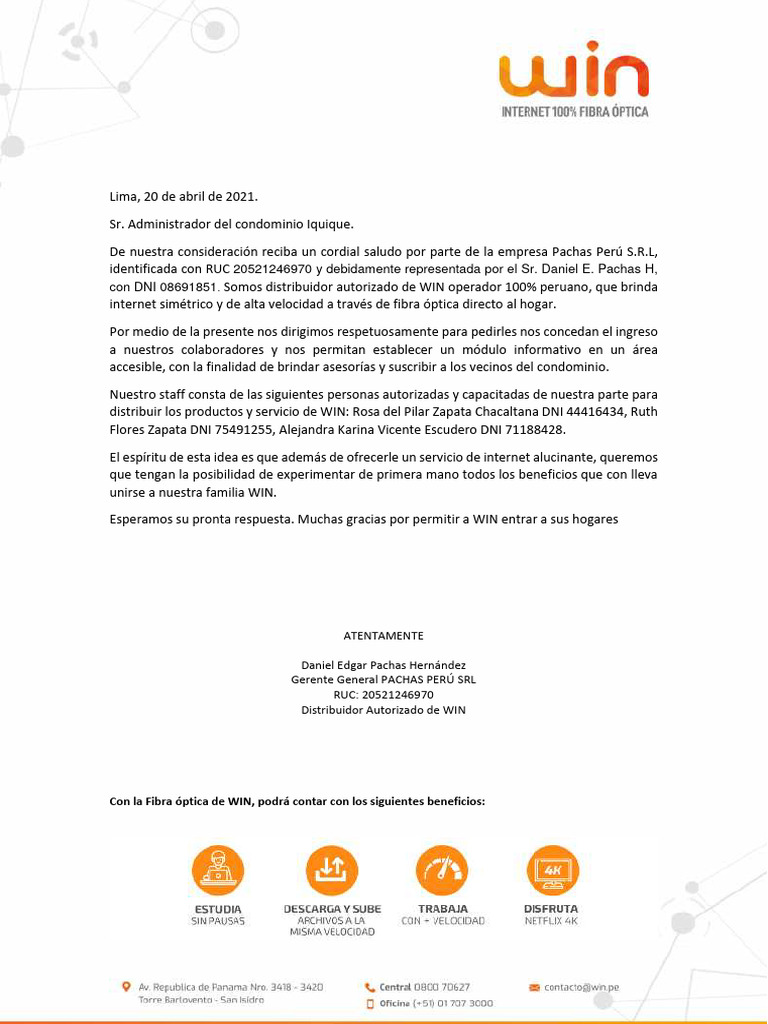 Solicitud para Módulo Informativo en Condominio | PDF | Negocios