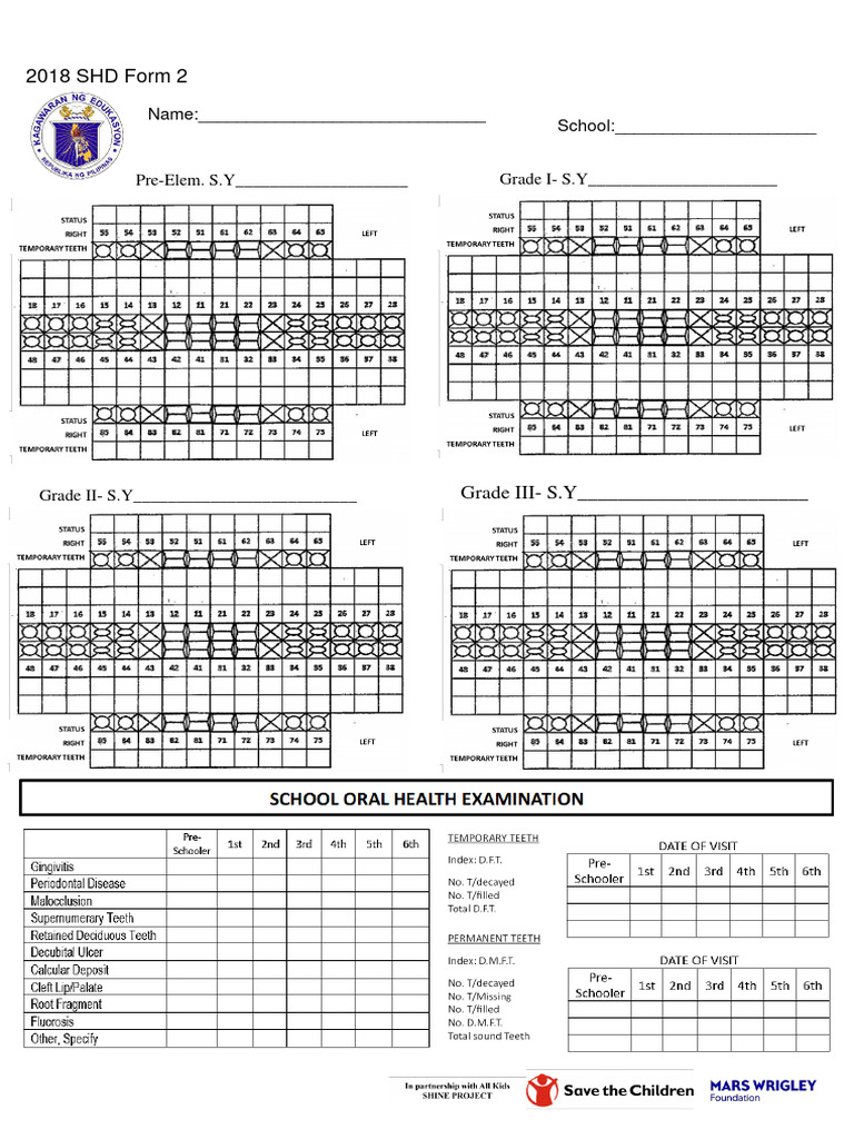 Dental Health Card | PDF