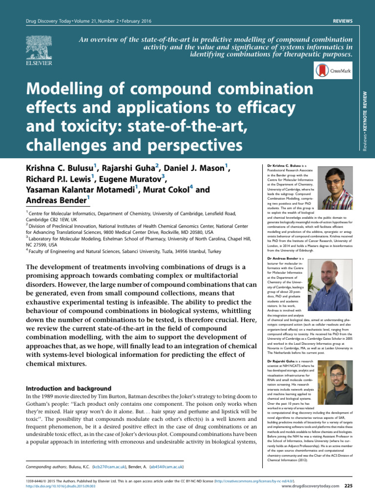 Modelling of Compound Combination PDF