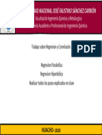 Trabajo Sobre Regresion y Correlación