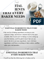 Advance Baking 3 (Ingredients)