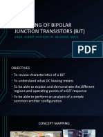 DC BIASING OF BIPOLAR JUNCTION TRANSISTORS (BJT)