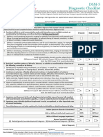 DSM 5 Diagnostic Checklist