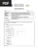 General Mathematics Q1 LAS Wk9