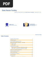State Pension Funding: Prepared by PSERS & SERS For The Senate Finance Committee - September 28, 2011