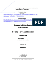 Solution Manual For Seeing Through Statistics 4th Edition Utts 1285050886 9781285050881