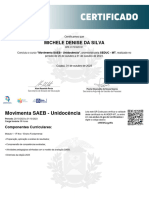 Certificado Movimenta SAEB - Unidocncia