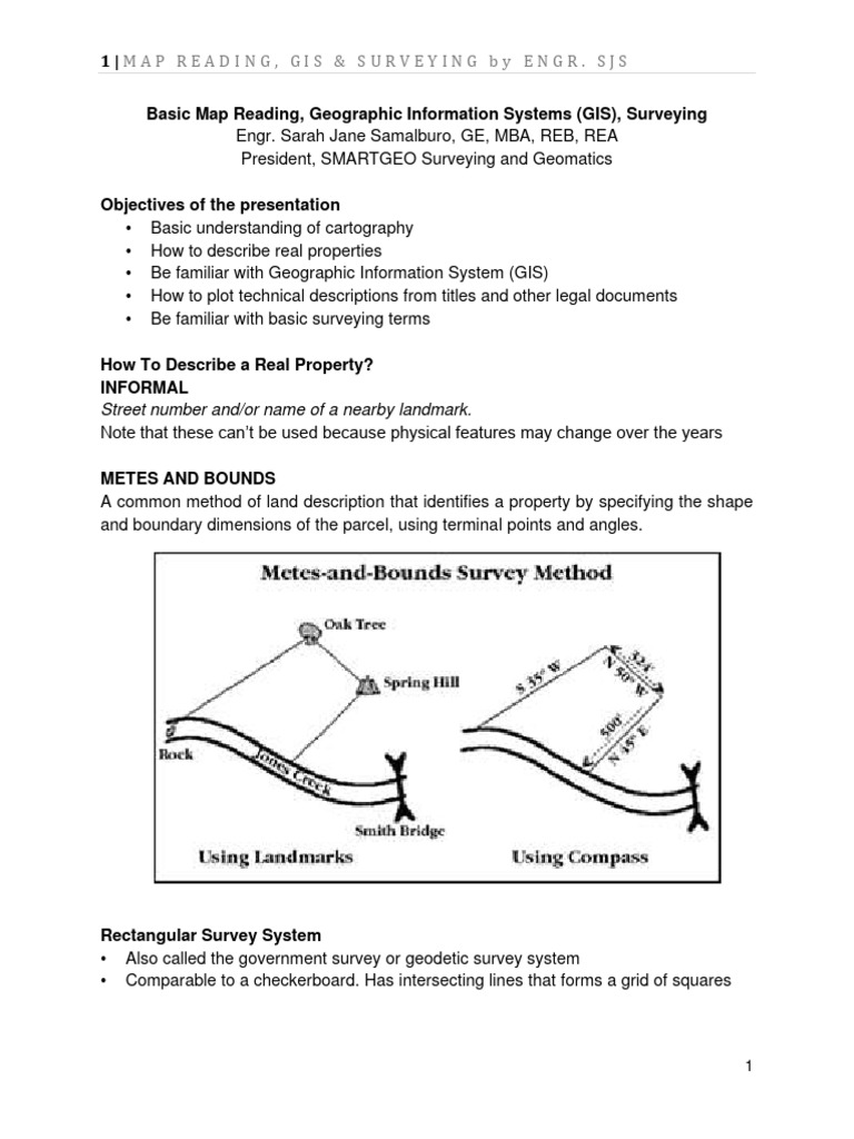 Marven Map Reading GIS Reviewer Notes PDF